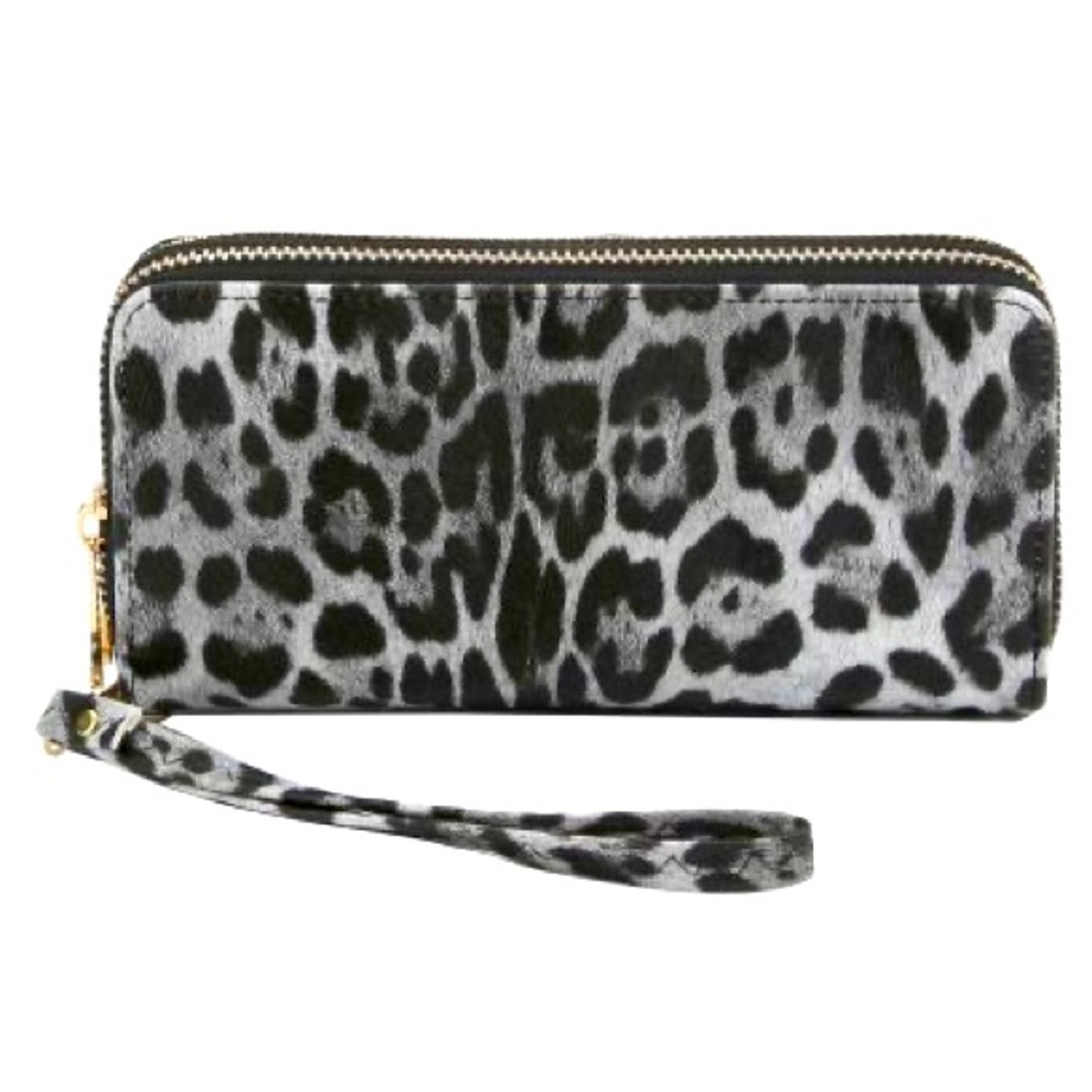 Leopard Print Wristlet Wallet-New w/o Tags